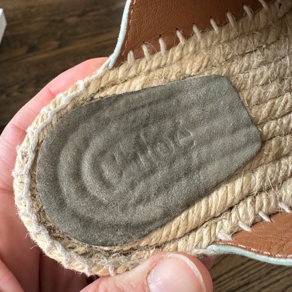 CHLOE "Harper" Suede Espadrilles 37 *Original Box + Dust Bags - Picture 9 of 13